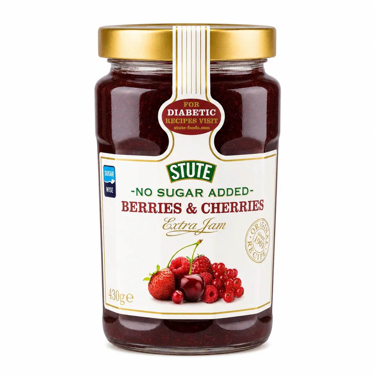 Stute Cherries & Berries Jam 430g
