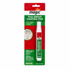Magic Tile Grout Coating Pen in white, covers stains instantly, 0.25 fl oz