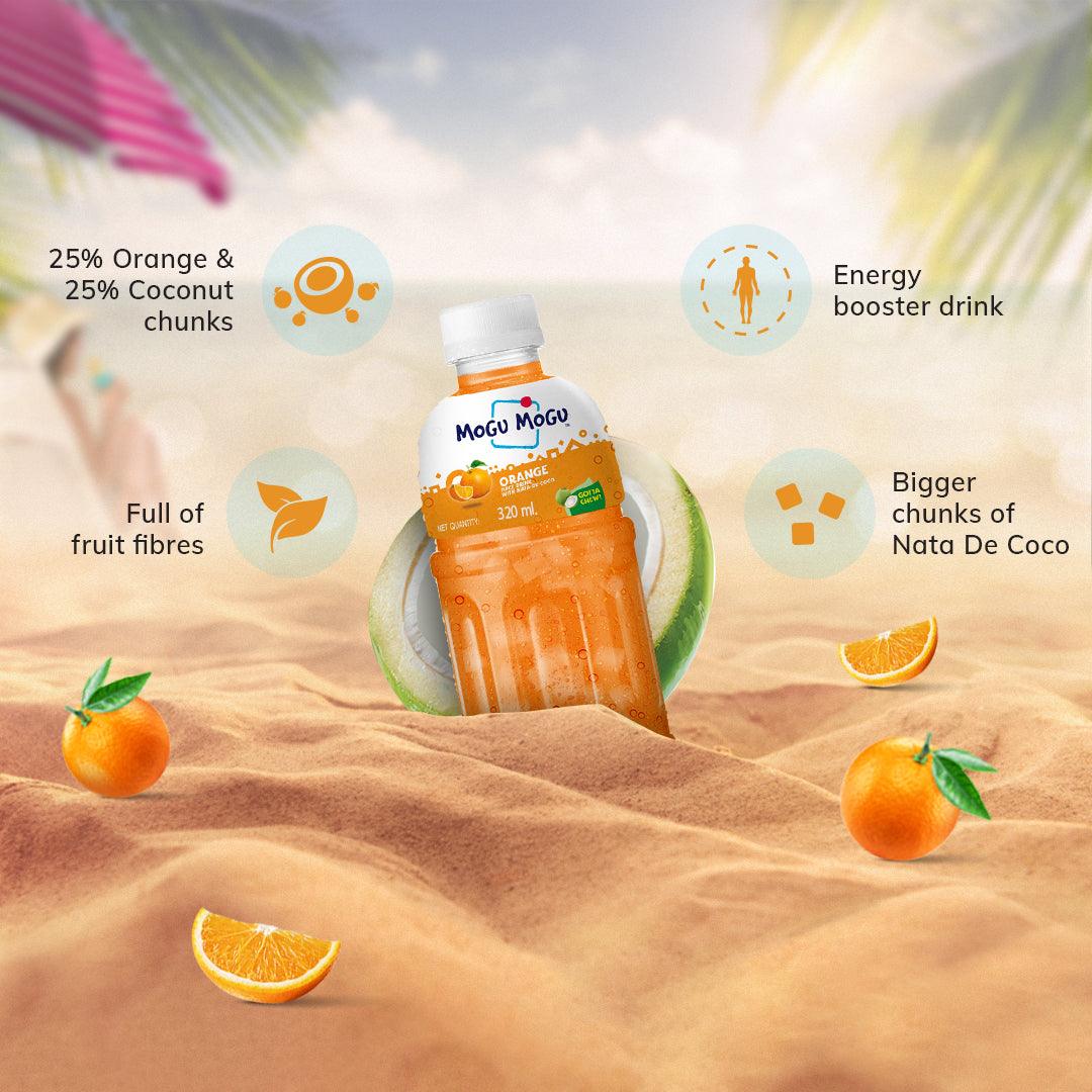 Orange And Lychee Juice Combo (Pack of 6)