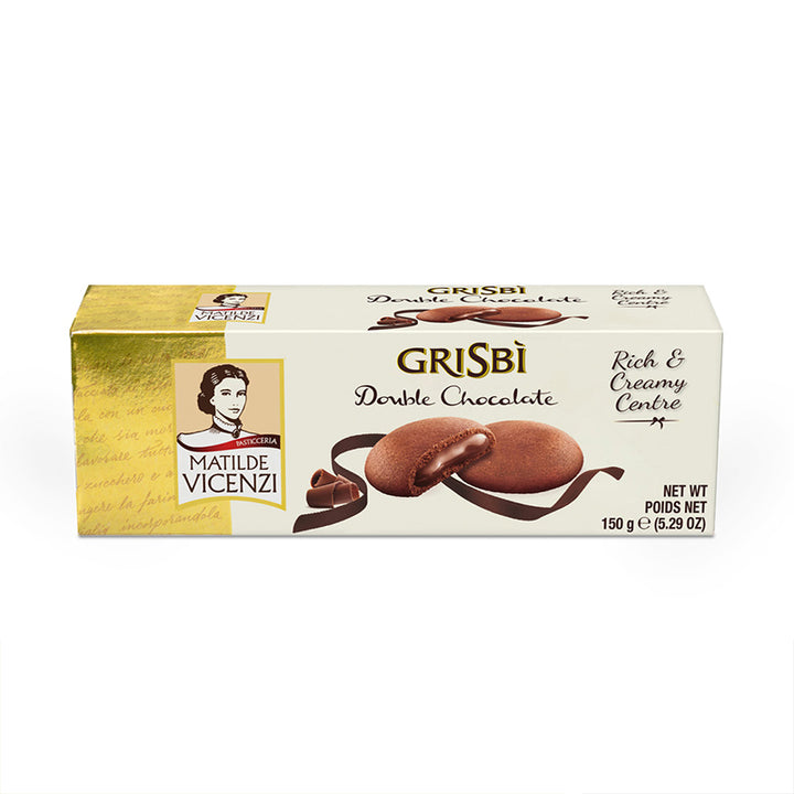 Buy Cookies "Short Pastry Cookies With Chocolate Cream Grisbi" by Matilda Vicenzi, Pack of 2