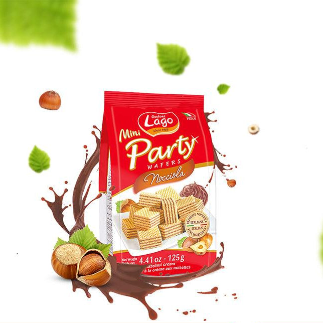 Buy Snack Foods "Hazelnut Cream Mini Party Wafers" by Gastone Lago, Default Title