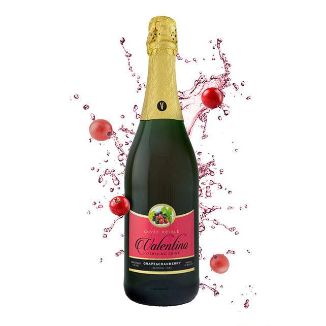 Buy Flavored Carbonated Water "Sparkling Grape And Cranberry Drink" by Valentino, Default Title