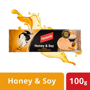 Buy Puffed Rice Cakes "Honey Soy Rice Crackers" by Fantastic, Pack of 1