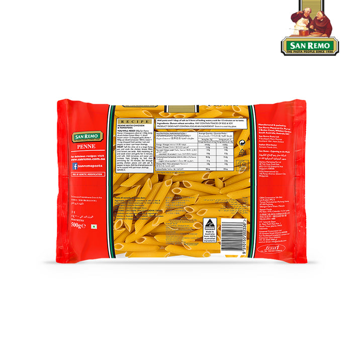 Buy Pasta & Noodles "Penne Pasta" by San Remo, Pack of 4